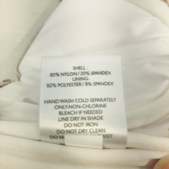 Shade And Shore Women's Size 34C Ruffle Strap Bralette Bikini Swim Top Cinnamon - Picture 7 of 13